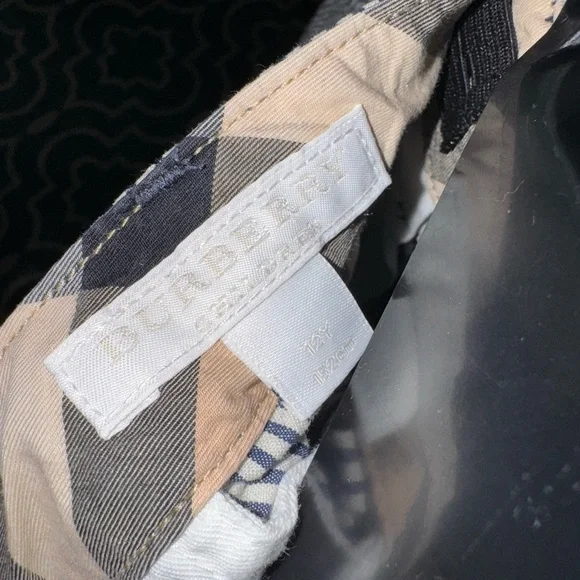 Boy’s Burberry Striped blue and cream Seersucker Shorts
